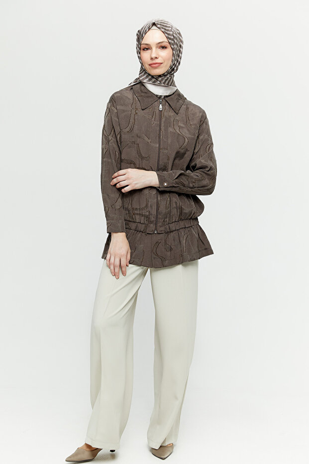 Fermuarlı Jakarlı Kap - 2