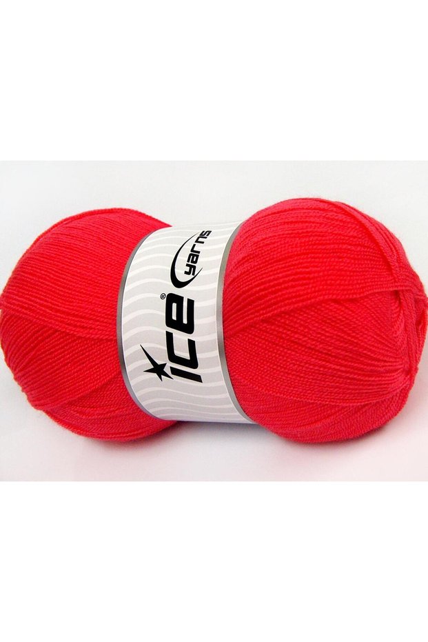 Lot of 4 X 100Gr Skeins Ice Yarns Kristal Hand Knitting Yarn Dark Salmon