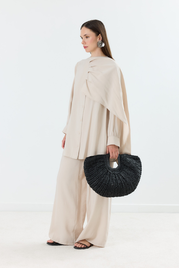 Noir Hasır Çanta Siyah - 8