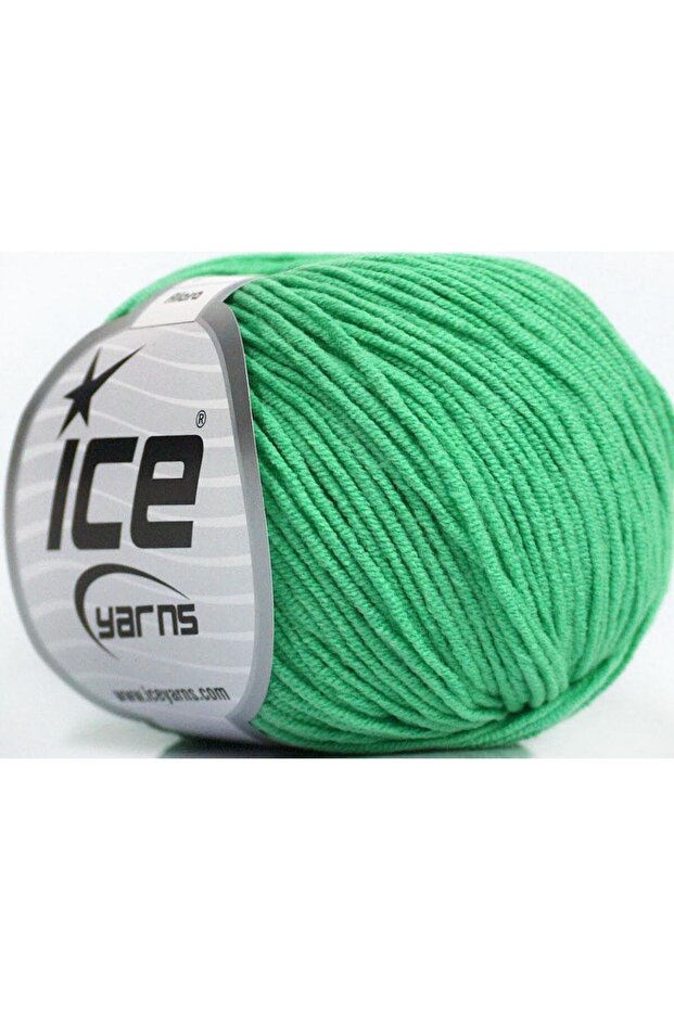 8X50Gr. Alara Cotton, Acrylic Light Green Summer Yarns, Cotton
