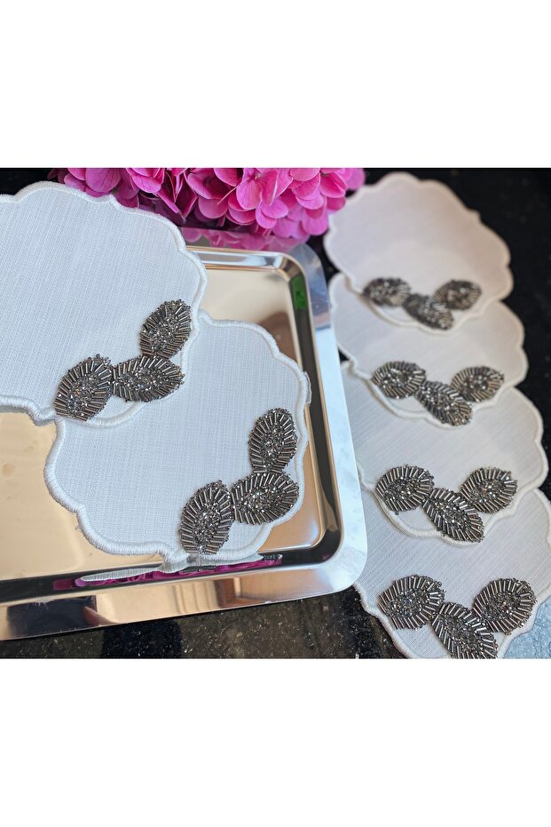 Serving Napkin, Cocktail Napkin, Coffee Side Serving Napkin 6 Pieces