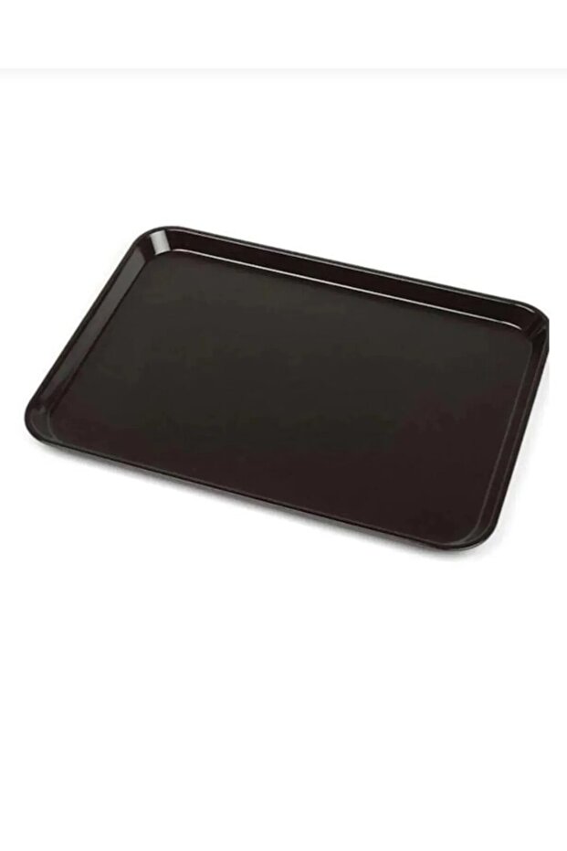 SERVİS TEPSİSİ 37*53 cm RESTORANT YEMEKHANE SELF SERVIS TEPSİ SİYAH 25 ADET - 2