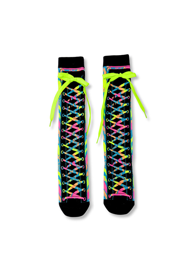 Funky 3D High Socks for Kids & Teens – Fun Socks - Laces