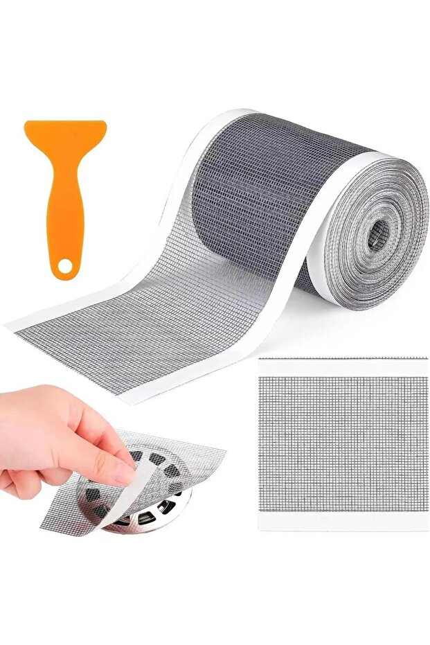 4 Meters 12 cm Multi-Purpose Strainer Tape Drain Strainer and Fly Screen Patch Repair Kit