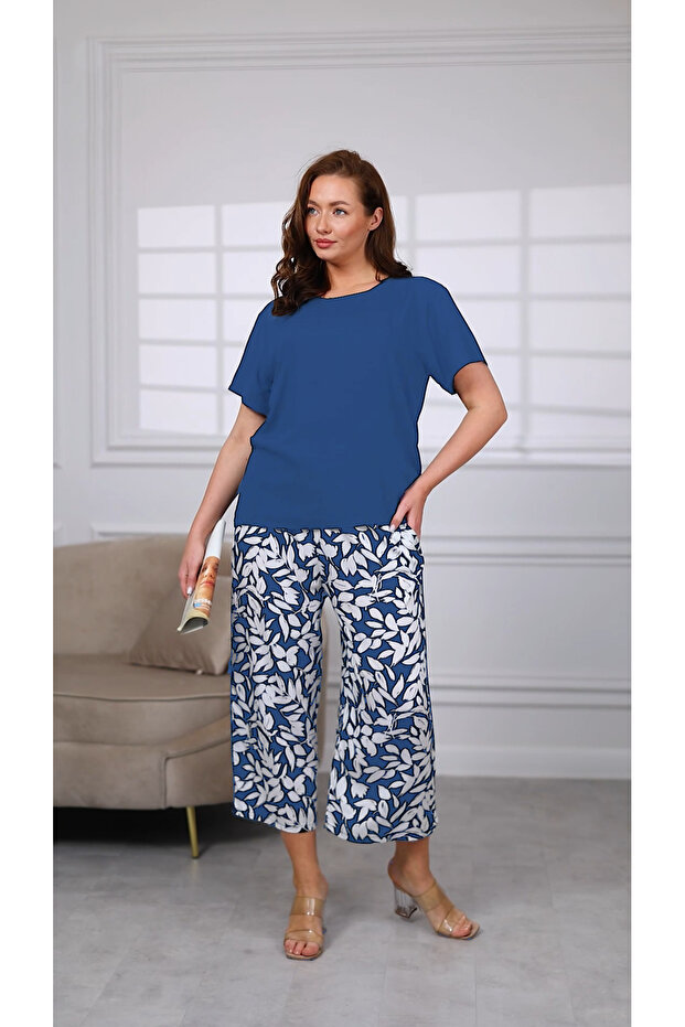 Leaf Patterned Bottom - Top Set - 1