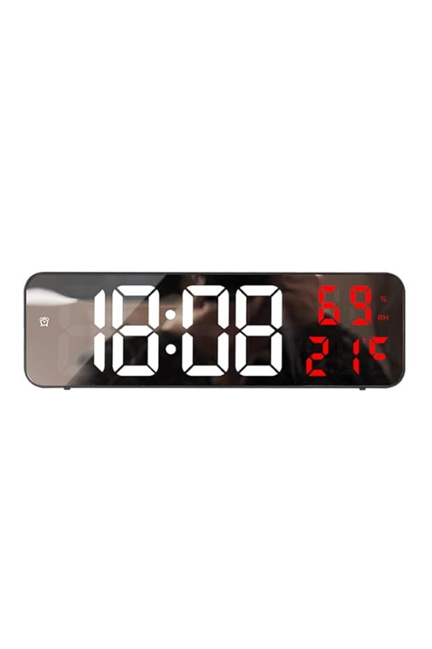 SkyerShoop Large Display Digital Alarm Clock for office room Decor,LED Electronic Date Temp Display - 1