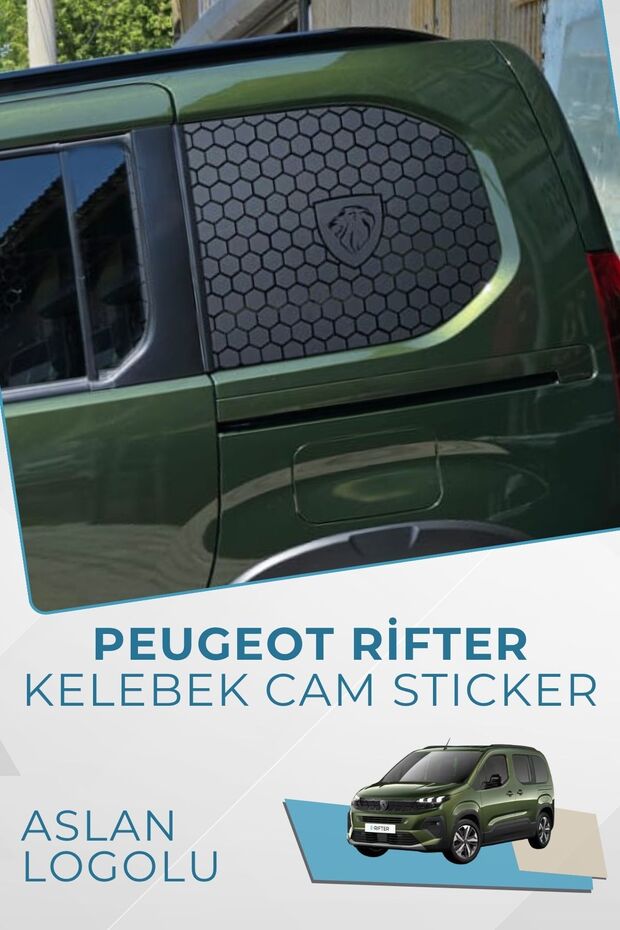 Peugeot Rifter Compatible Butterfly Glass Sticker Set