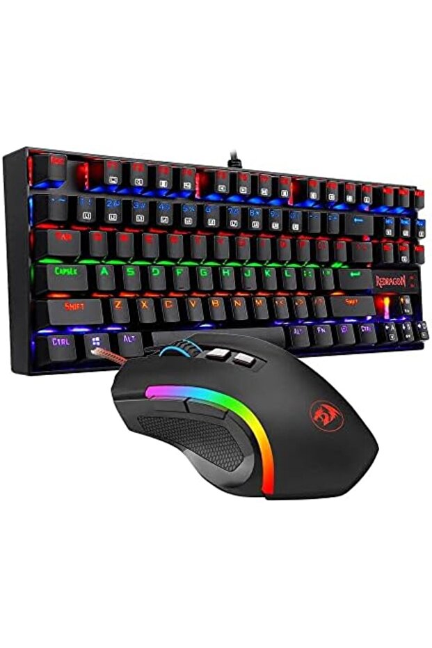 Wired Mechanical Gaming Keyboard and Mouse Combo with RGB Backlit - 3