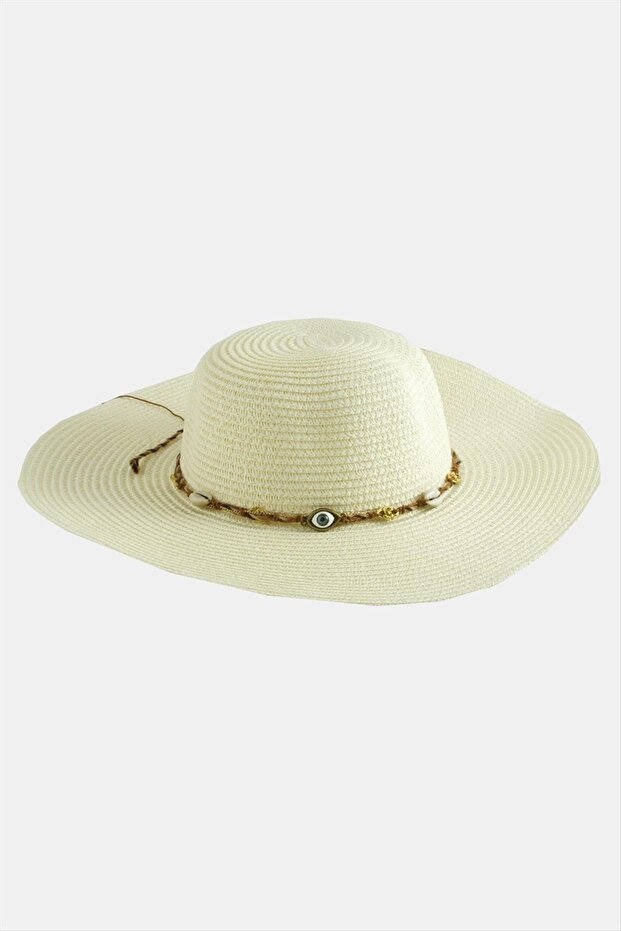 Eye Knitted Chain Straw Hat