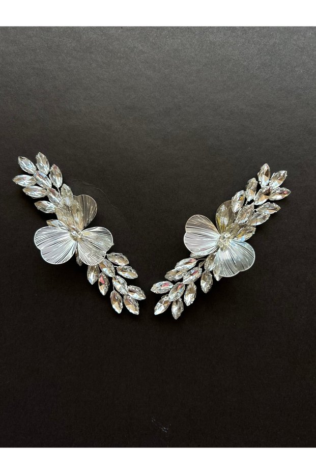 Metal Flower Hair Accessory Crystal Stone Accessory