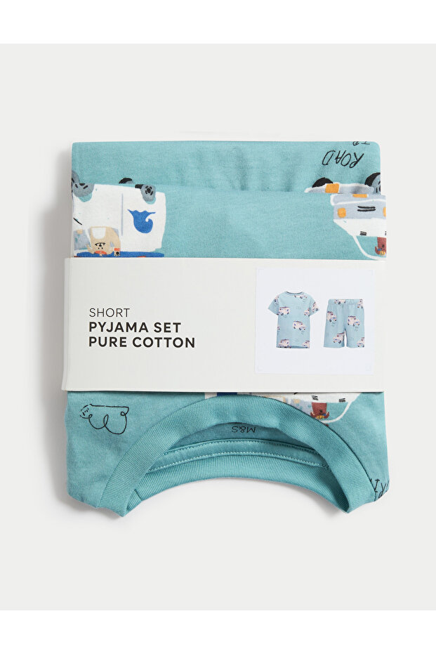 %100 Pamuklu Çocuk Pijama Takımı (1–8 Yaş) - 2