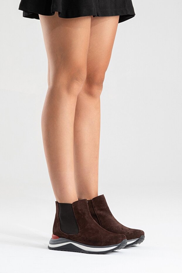 Anery Kadın Bot Kahve Süet - 1