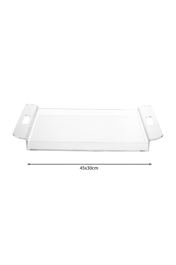 Rectangular acrylic serving tray - 3