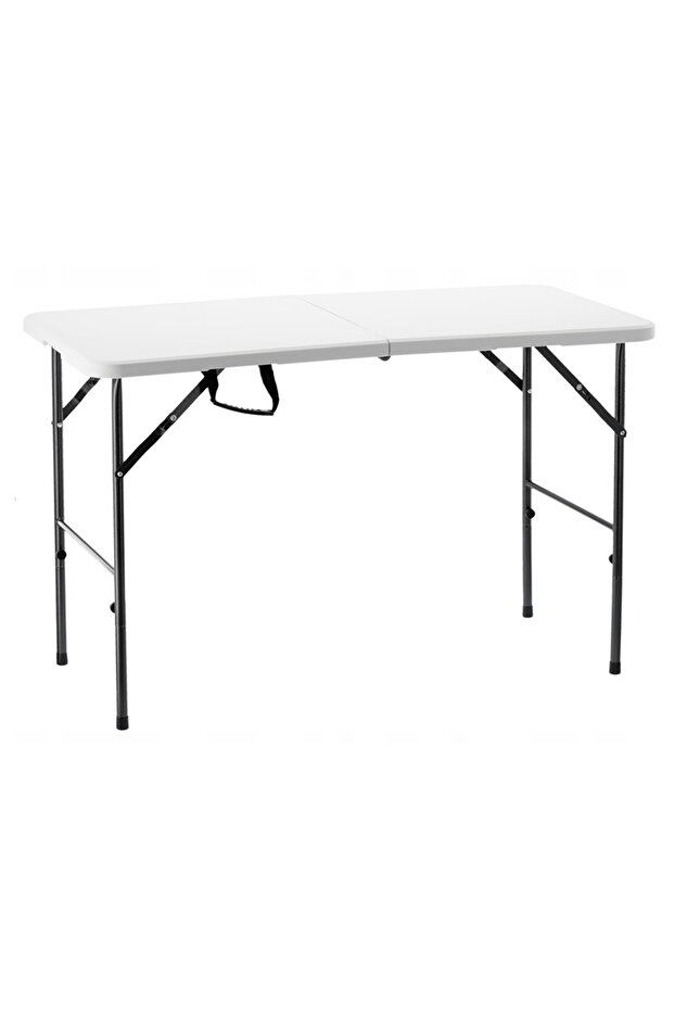 Rectangular multifunction folding table, 120x75x60 cm, white - 1