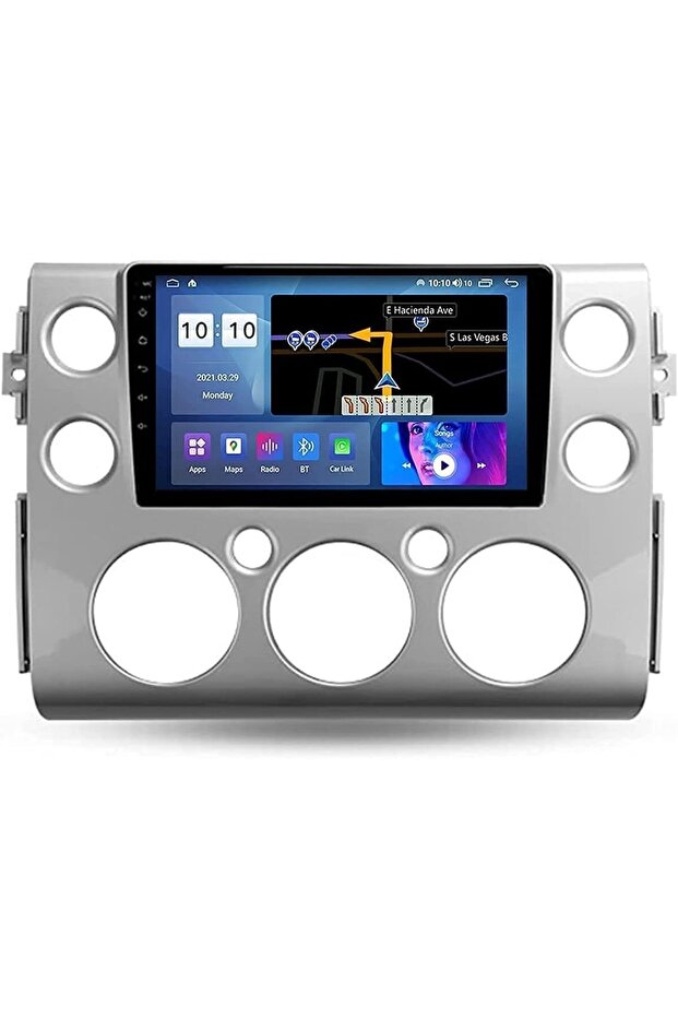 Android Car Stereo for toyota FJ Cruiser 2006-2020 silver 2+32GB 9 inch AHD Camera