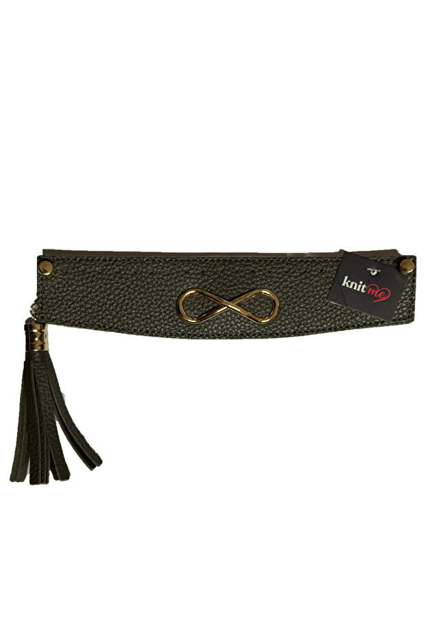 Stitched Buckle Bag Mouth 25*6-Khaki
