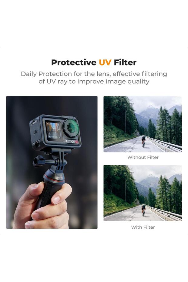UV Filtre ( DJI Osmo Action 4/5 Pro uyumlu ) - 3