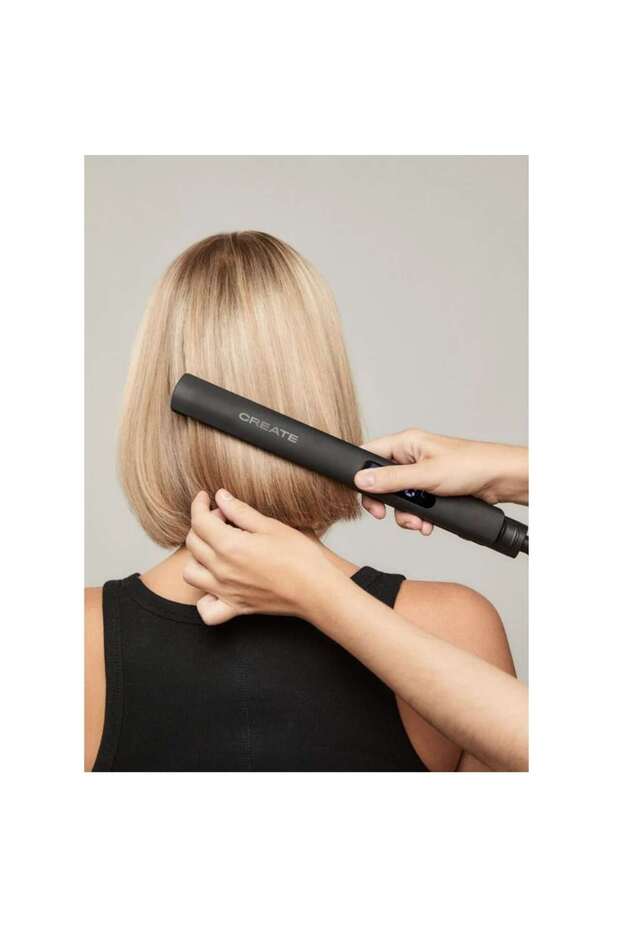 Placă de îndreptat părul, CREATE, Ceramic Styler Slim, neagră - 3