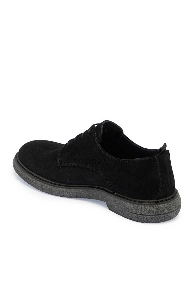 Siyah Hakiki Süet Deri Erkek Casual Ayakkabı - E24S1AY57075-A01 - 2