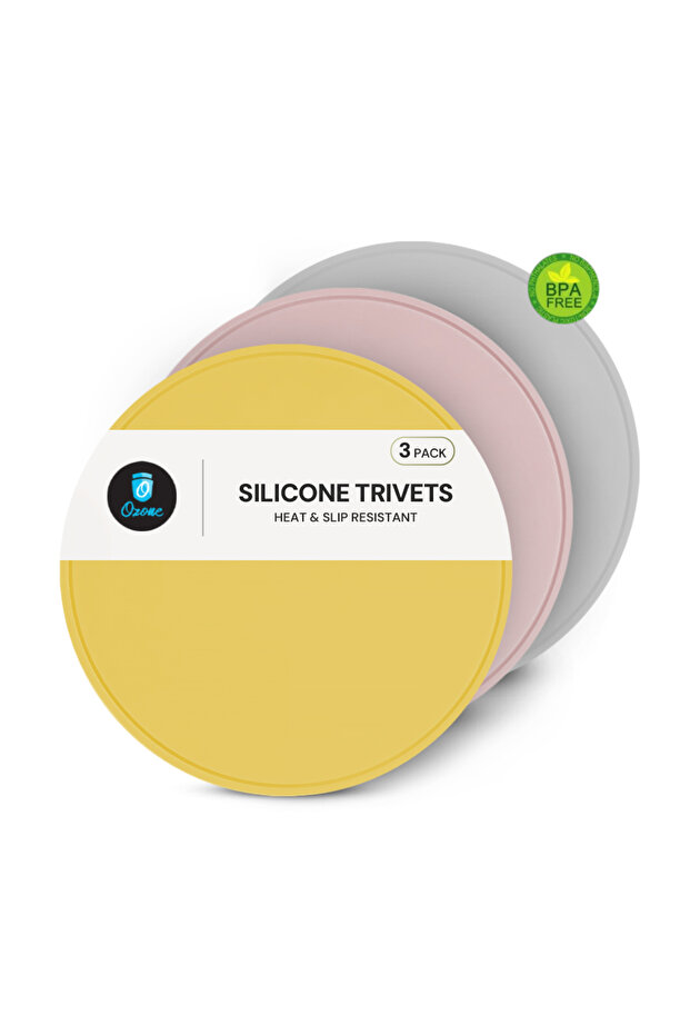 Premium Silicone Trivet Mats, Food Grade Silicones Versatile Silicone Hot Pads for Kitchen, Suitable