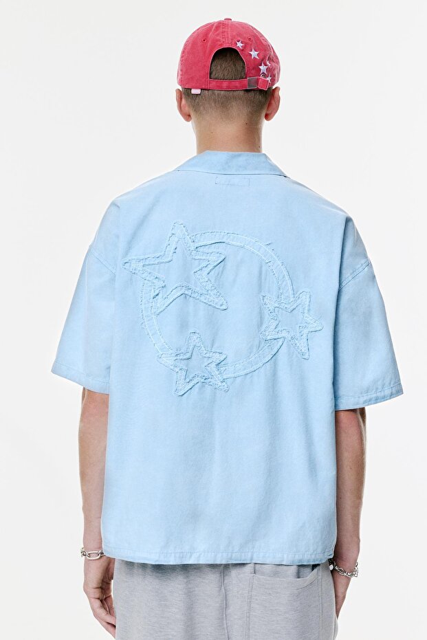 Yıldız nakışlı gömlek - 4