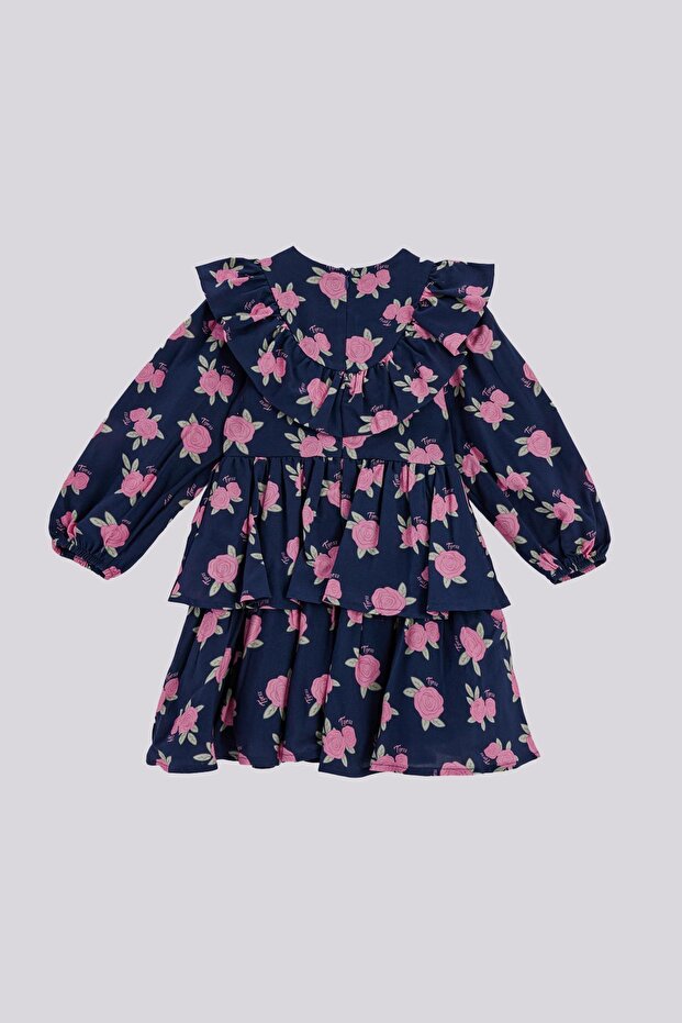 BG Store Kız Çocuk Desenli Elbise - 6