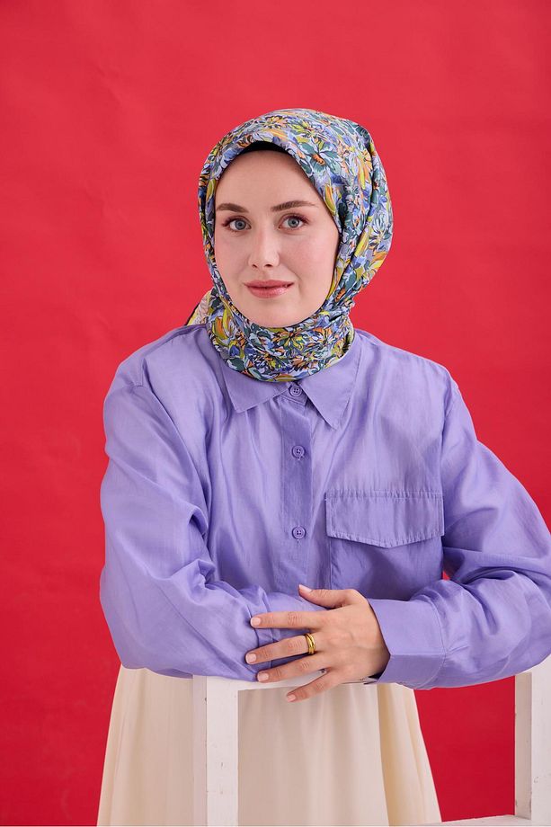 Twill İpek Eşarp 11477-27 - 5