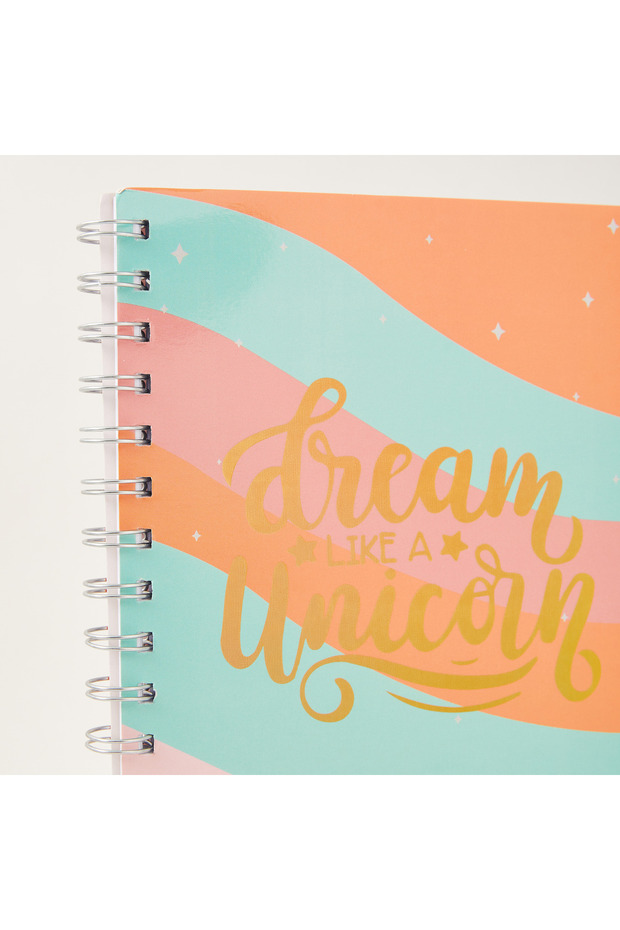 Printed A5 Spiral Notebook - 21x14 cms - 2