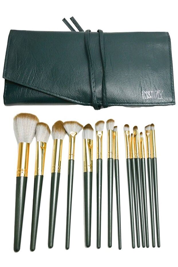 14pcs Makeup Brush Set Soft Hair Eye Shadow Lip Blush Powder Tools Portable Gift for Women