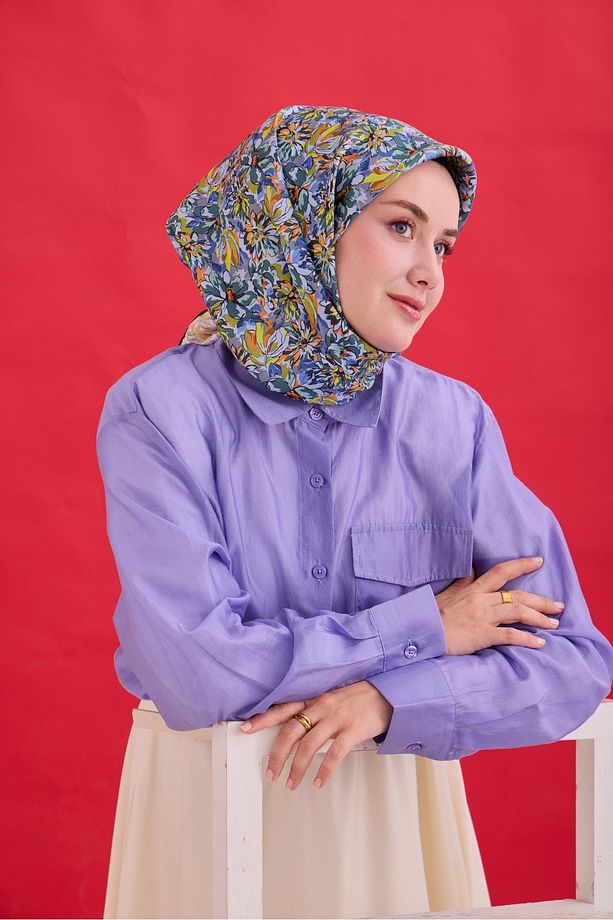 Twill İpek Eşarp 11477-27 - 3