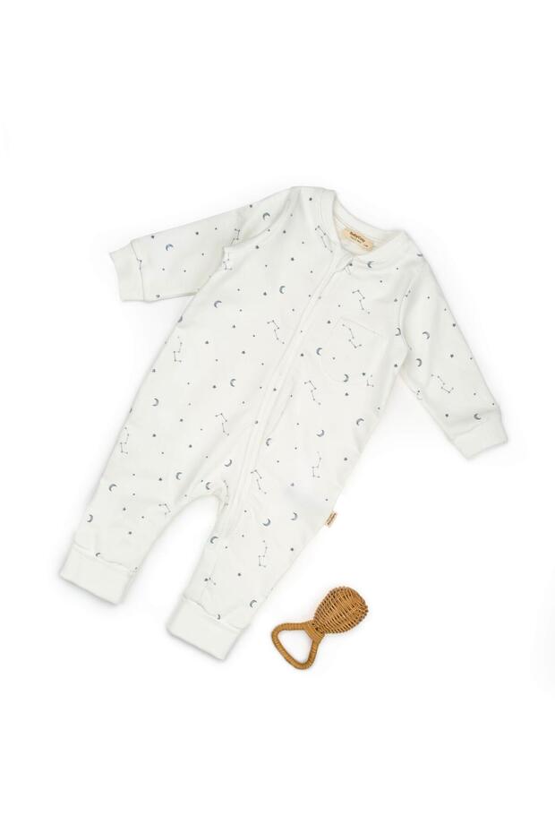 Baby Long Sleeve Jumpsuit 100% Organic Cotton - Newborn - Csy8032