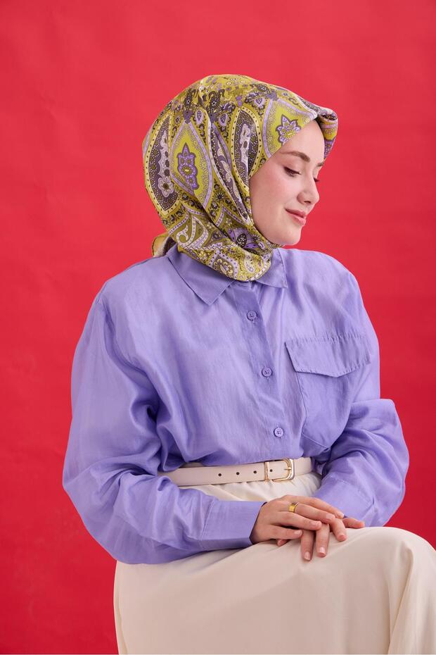 Twill İpek Eşarp 11476-24 - 6