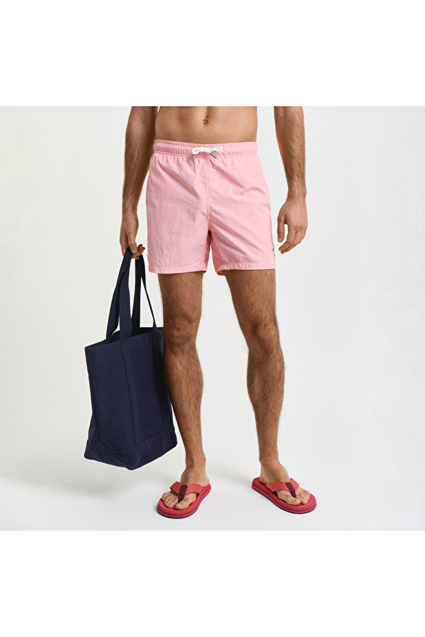 Erkek Pembe Regular Fit Mayo Şort - 2