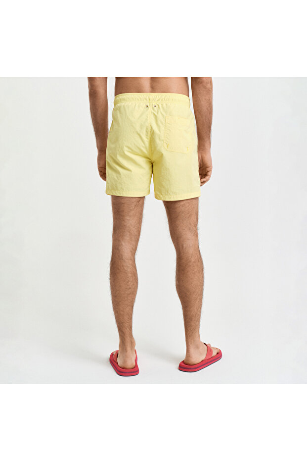 Erkek Sarı Regular Fit Mayo Şort - 3