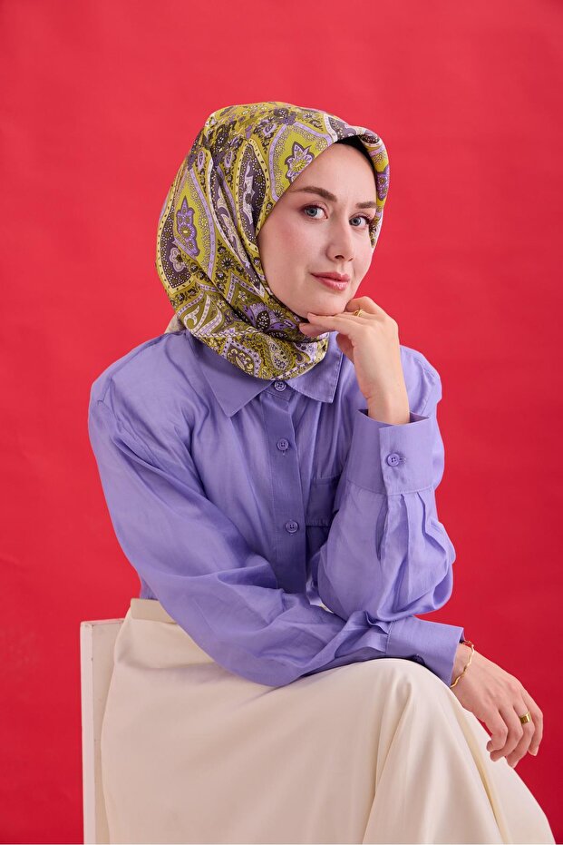 Twill İpek Eşarp 11476-24 - 3