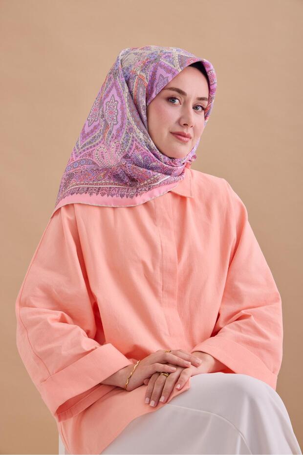 وشاح حريري من نسيج التويل 11476-06