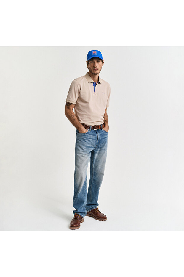 Erkek Bej Regular Fit Polo - 2