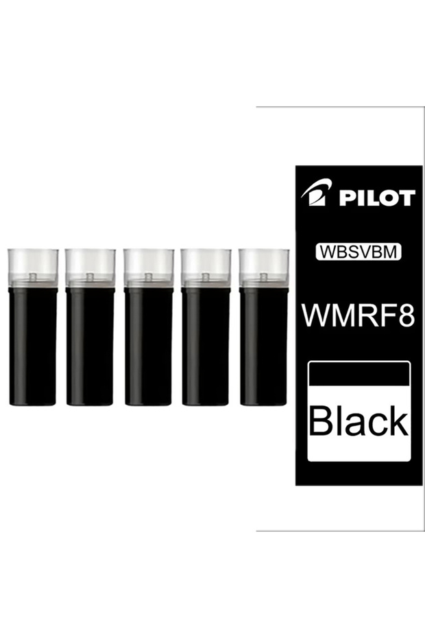 5pcs Black 5 Pcs Japan PILOT Whiteboard Marker Ink WBS-VBM Large Capacity Ink Bladder Marker Pens In