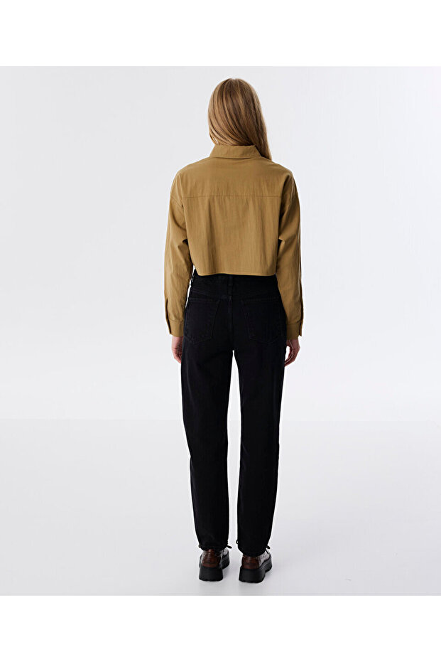 SLOGAN APLİKELİ GÖMLEK - 6