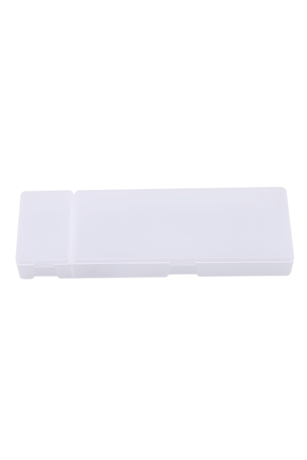 L white Cute Kawaii Transparent Plastic Pencil Case Lovely Pen Box For Gift Office School Supplies s
