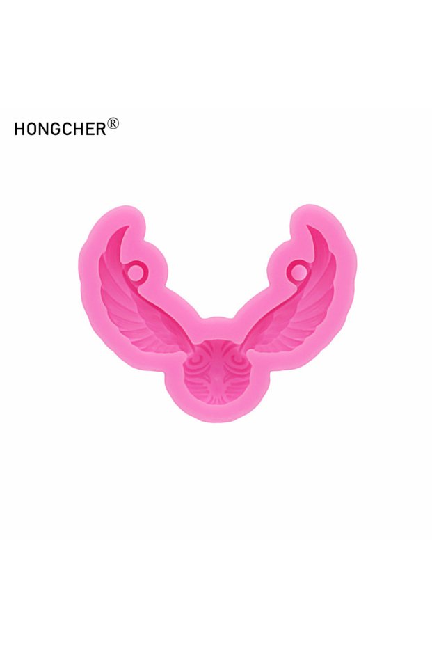 Pink Wings Jewelry Necklace Pendant Clothing Accessories Resin Accessories Drip Mold DIY Crafts Deco