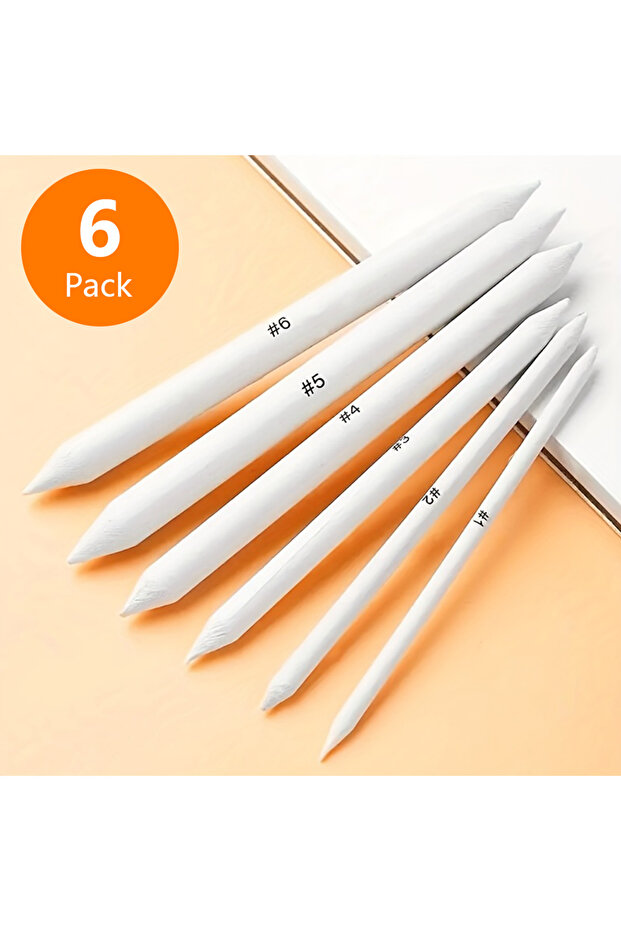 6pcs Paper Pens Paper Art Blending Stumps for Drawing Shading, Drawing Supplies Pencil Sketch Paint