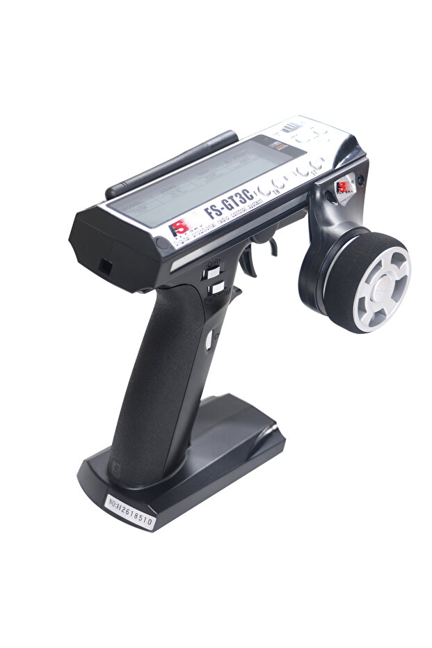 black Flysky FS-GT3C 2.4Ghz 3CH Remote Controller LCD Radio Transmitter with FS-GR3E Receiver for RC - 1