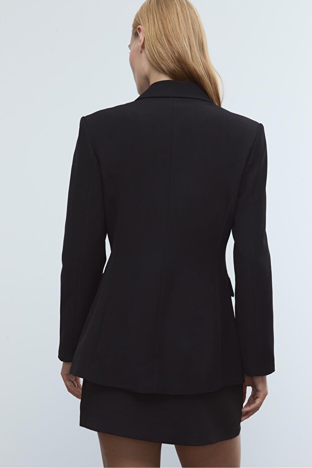 Düğmeli özel dikim blazer - 3