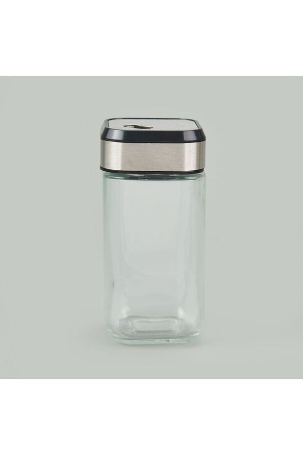 6-Piece Spice Rack with Rotating Stand - Transparent / Black - 100 ml - 3