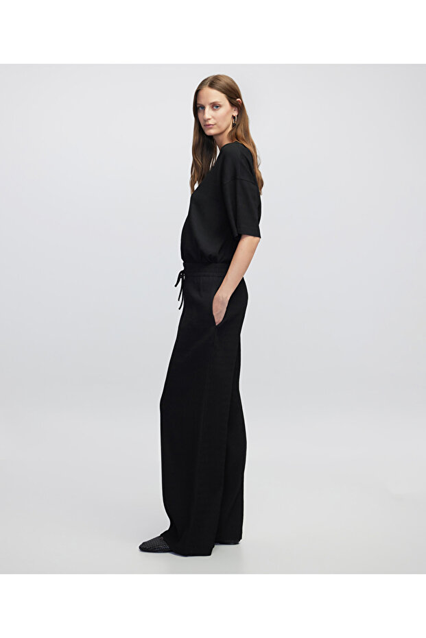 Elastik bel dokulu pantolon - 2