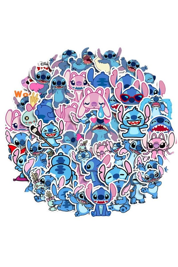 50PCS Cute 50piece new back to school anime stitch stickers anime parody cute patterns girl children