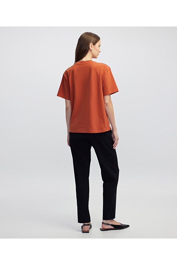 Bisiklet yaka basic tişört - 6