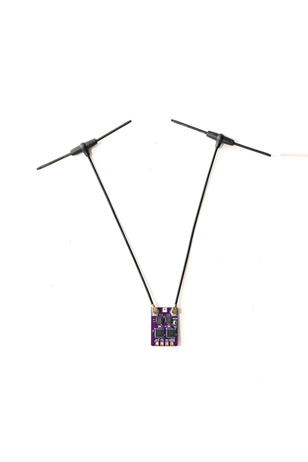 1PCS ELRS 2.4G Dual ELRS 2.4G Diversity Receiver Dual Antenna RX Built-in TCXO for FPV Freestyle R