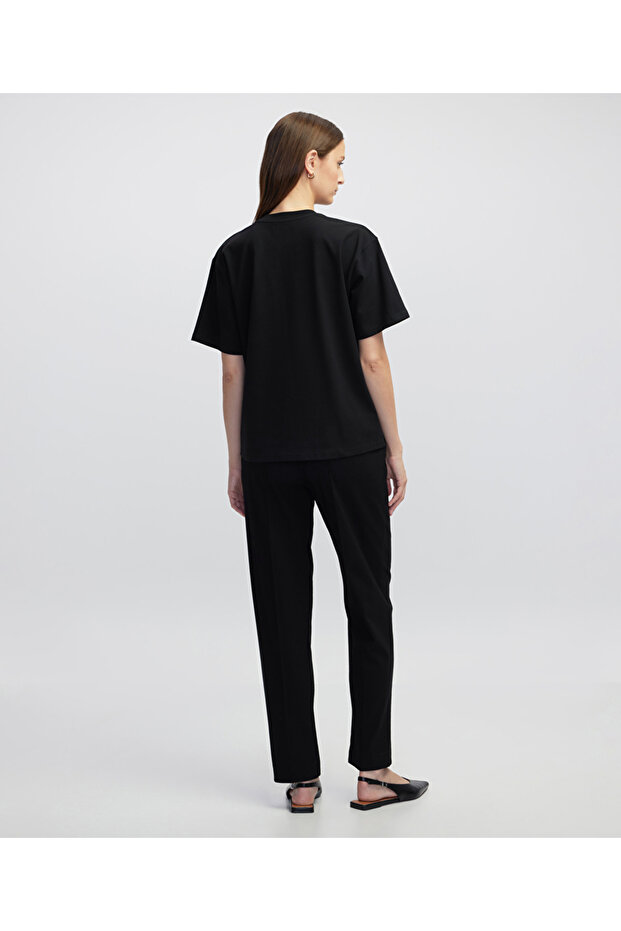 Bisiklet yaka basic tişört - 6